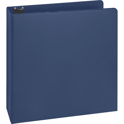 Business Source Basic Round Ring Binder - 2’’ Capacity Dark Blue Vinyl - Binders