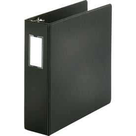 Business Source Basic Round Ring Binder: 3’’ Capacity Letter Size Vinyl Black - Binders