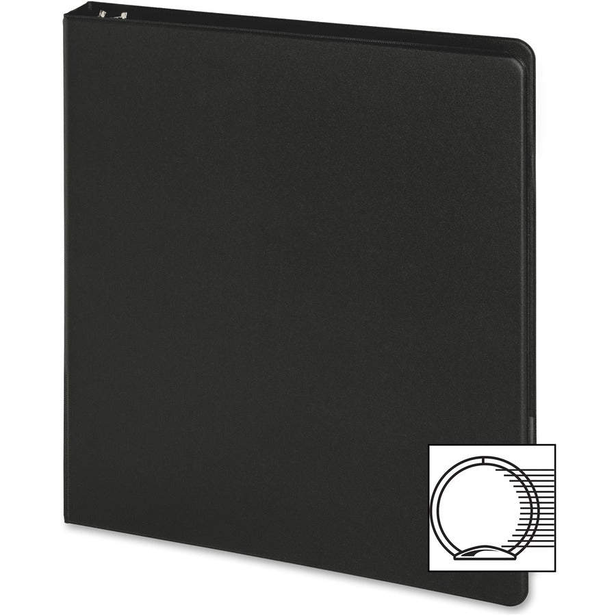 Business Source Basic Round-ring Binder - Left