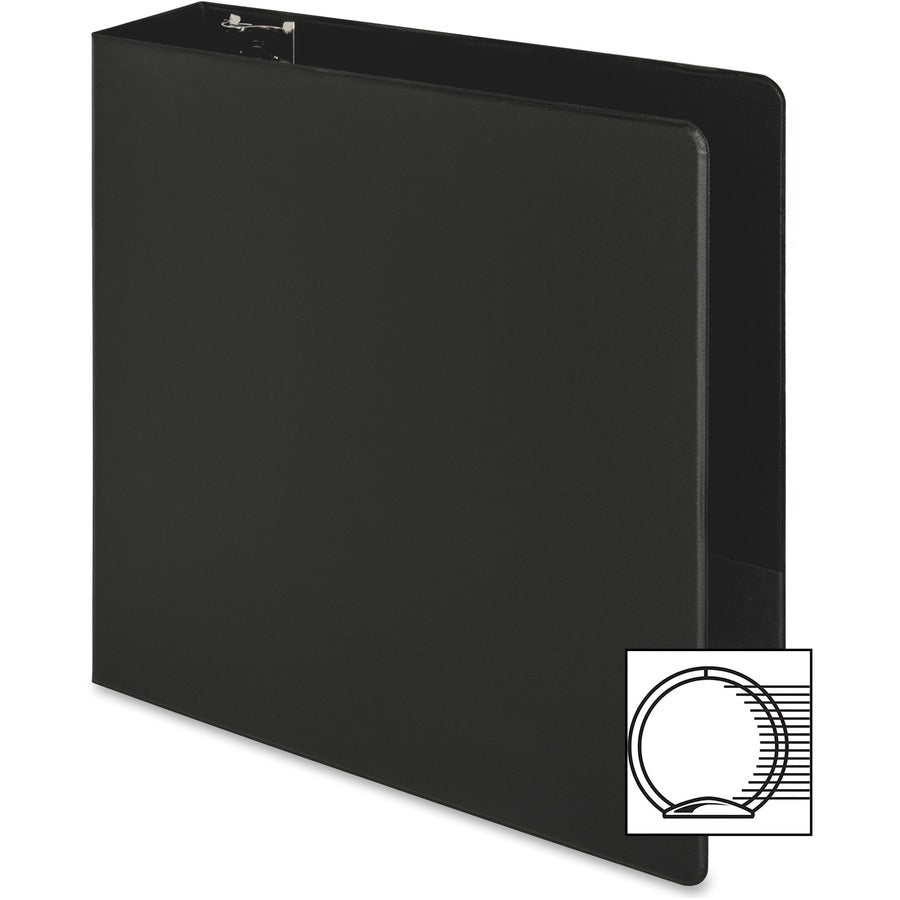 Business Source Basic Round-ring Binder - Rear