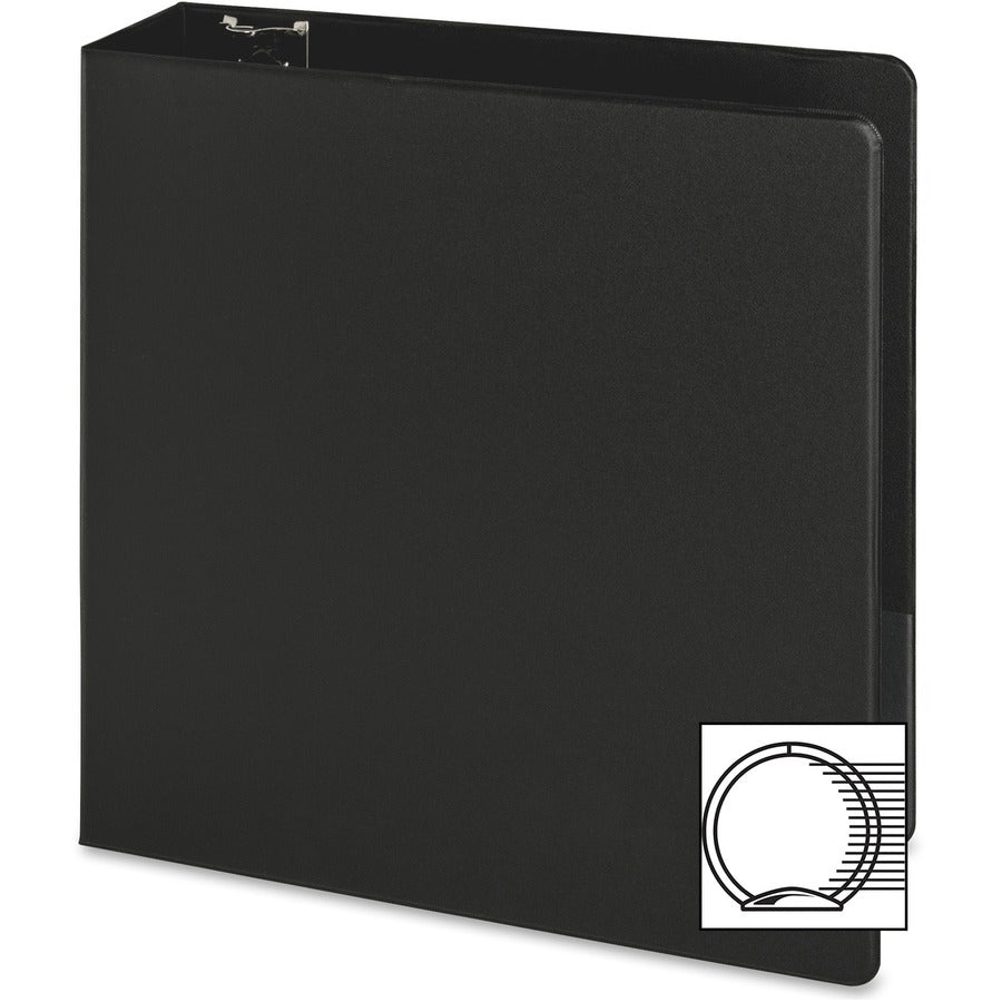 Business Source Basic Round-ring Binder - Left