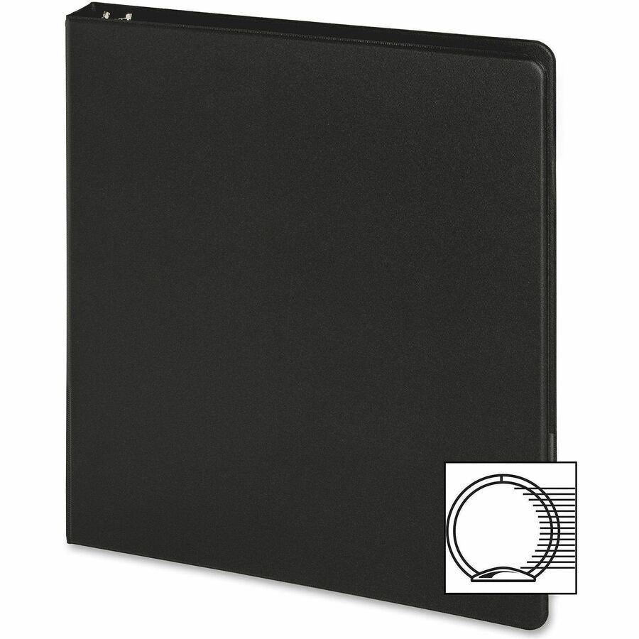 Business Source Basic Round-ring Binder - Left