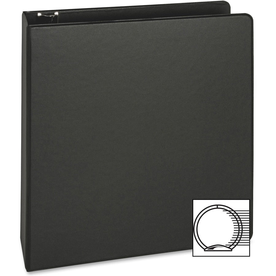 Business Source Basic Round-ring Binder - Right