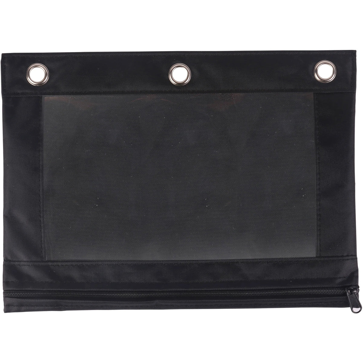 Business Source Binder Pencil Pouch - 10’’ x 7.4’’ - Black - Storage Pouches