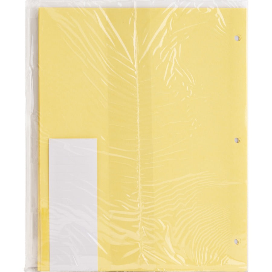 Business Source Buff Stock Ring Binder Indexes - Rear