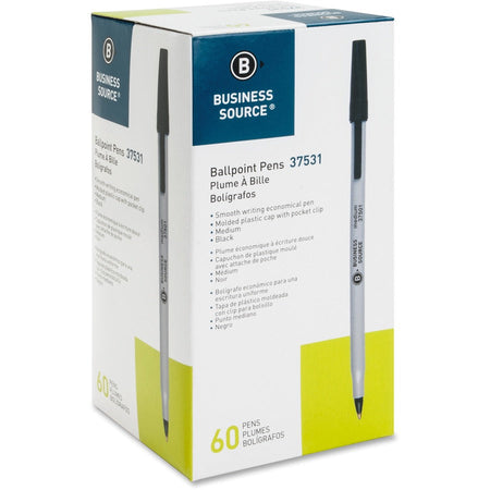 Business Source Bulk Pack Ballpoint Stick Pens - Right