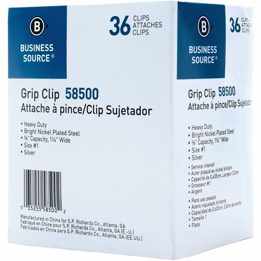 Business Source Bulldog Grip Clips - Right