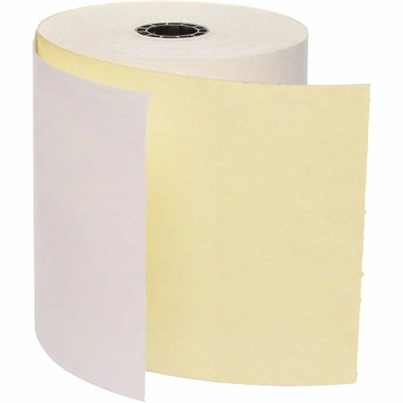 Business Source Carbonless Cash Register Rolls - 3’’ x 90 ft - SFI Certified - White - 50 / Carton - Thermal Receipts