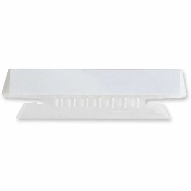 Business Source Clear Plastic Tabs - 25-Pack 3.50’’ Width - Index Accessories & Page Markers