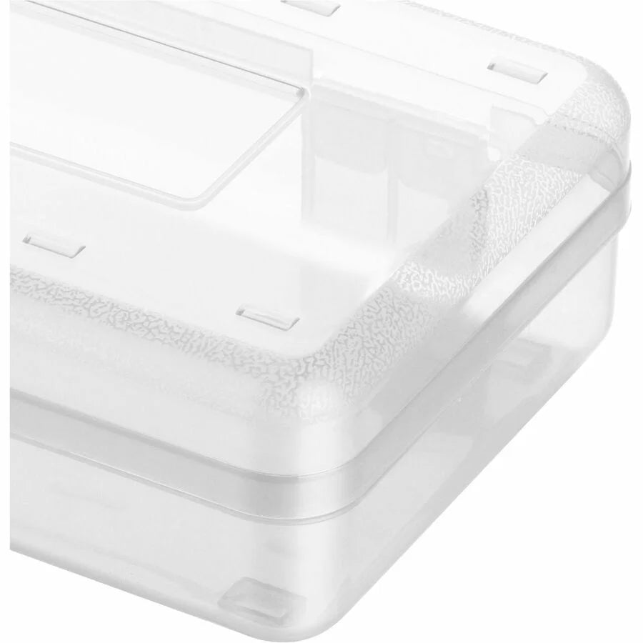 Business Source Clear Polypropylene Pencil Case - Organize Writing Supplies - Boxes