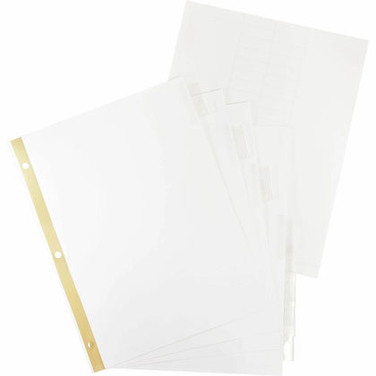 Business Source Clear Tab Index Dividers - Tear-Resistant 8-Tab Set - Divider