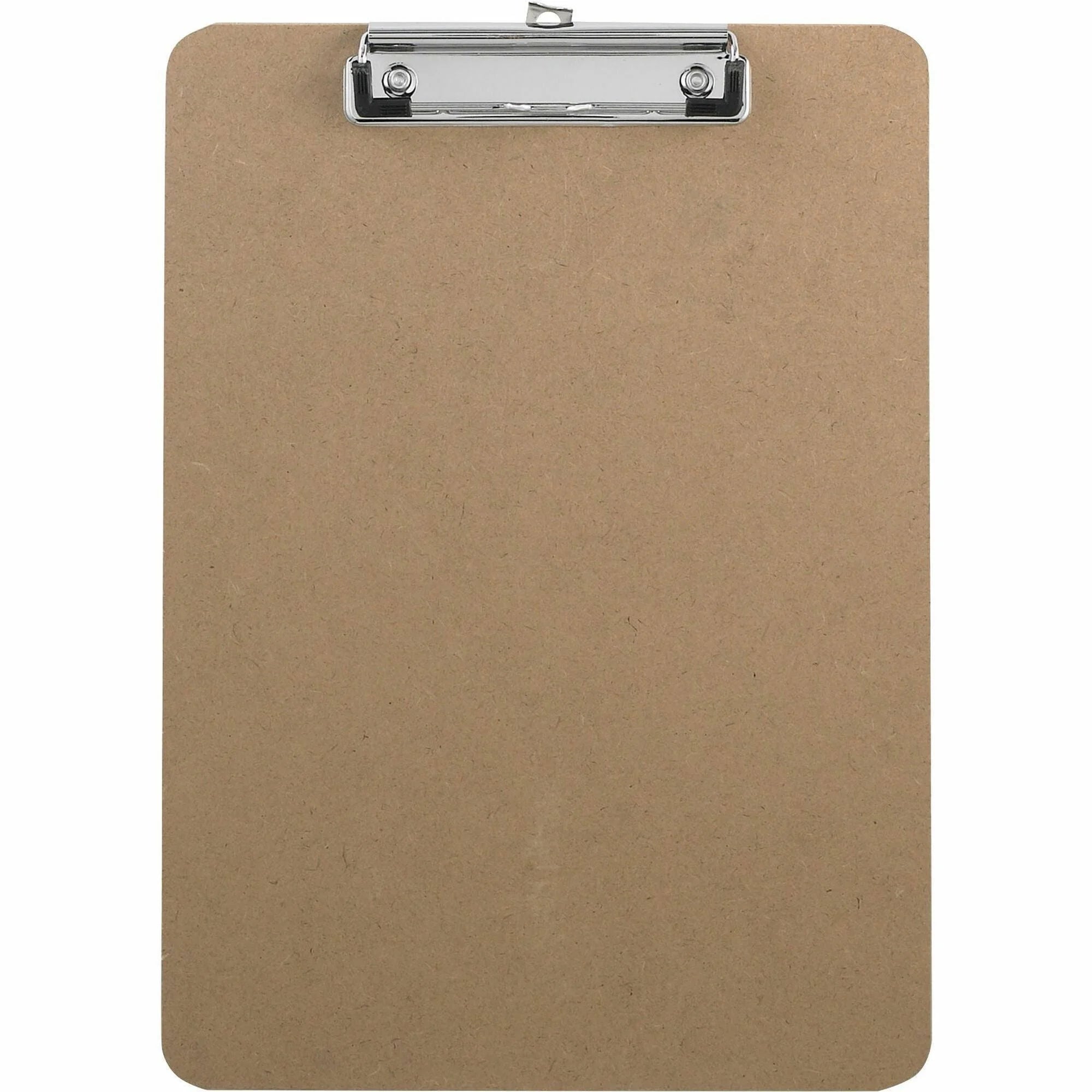 Business Source Clipboard: 9’’ x 12 1/2’’ Hardboard - Brown - 1 Each - Clipboards