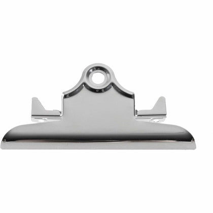 Business Source Clipboard Metal Clip - 6’’ Width - Nickel Plated - 1 Each - Clipboards