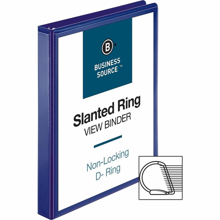 Business Source D-Ring View Binder - Alternate-Image2