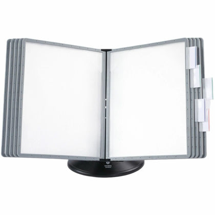 Business Source Deluxe Catalog Display Rack - Letter Size - Black - 1 Unit - Racks/Reference