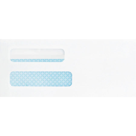 Business Source Double Window No. 8-5/8 Check Envelopes - Self-sealing - 500/Box