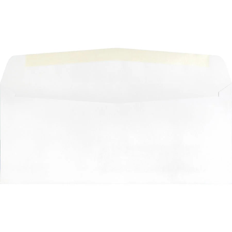 Business Source Economical No. 10 Window Envelopes - White - 500/Box