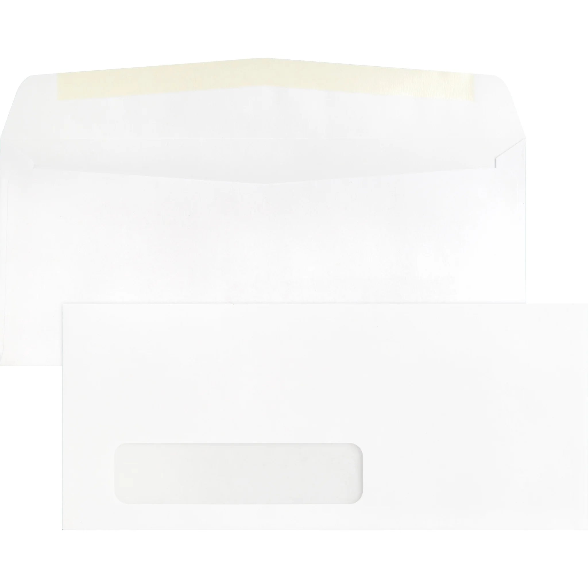 Business Source Economical No. 10 Window Envelopes - White - 500/Box