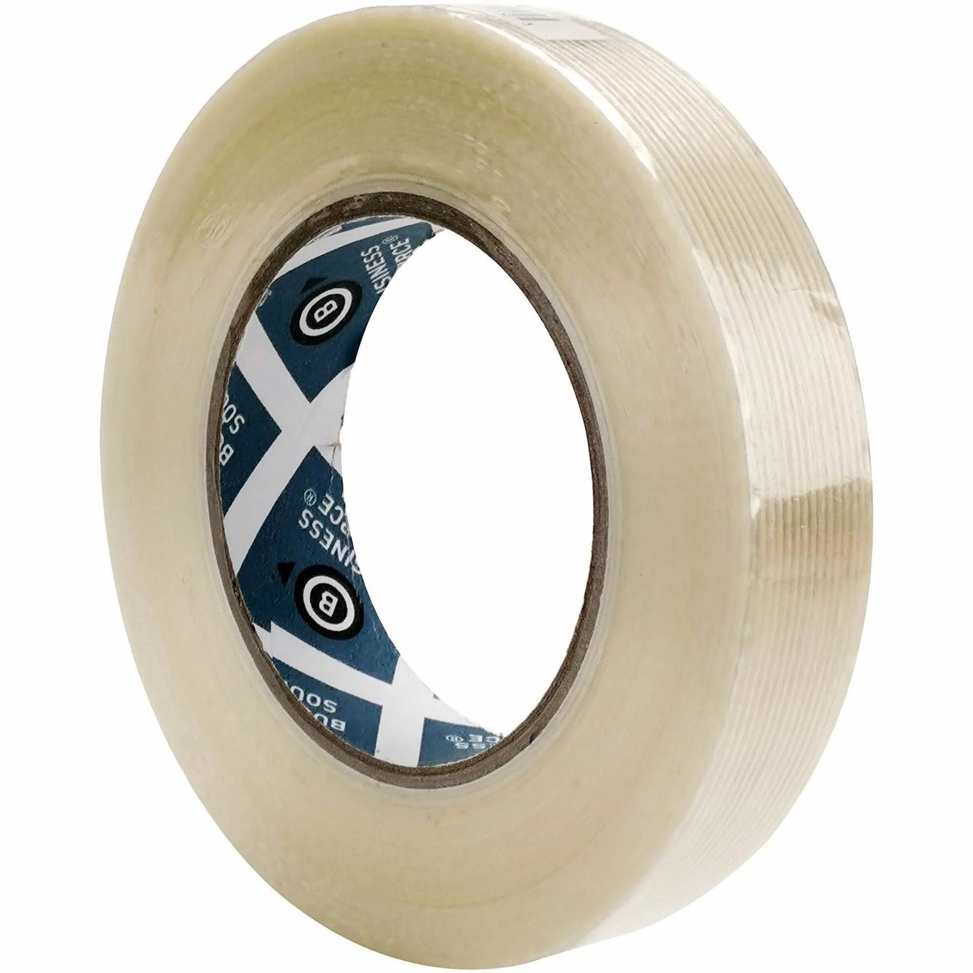 Business Source Filament Tape: 1’’ x 60 yd White Fiberglass - Reinforcing Tape