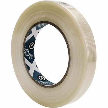 Business Source Filament Tape - 60 yd x 0.75’’ - White Fiberglass - Reinforcing