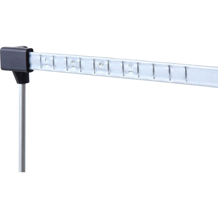 Business Source File Frame - Letter - 14’’ to 18’’ Long - Stainless Steel - Gray - 2 / Box - Hanging Folders &