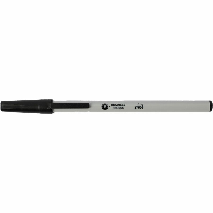 Business Source Fine Point Ballpoint Stick Pens - Front