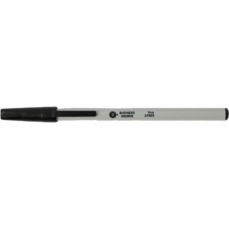 Business Source Fine Point Ballpoint Stick Pens - Front