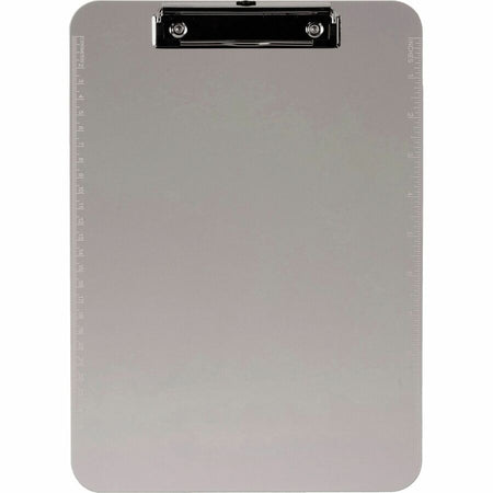 Business Source Flat Clip Plastic Clipboard - Front