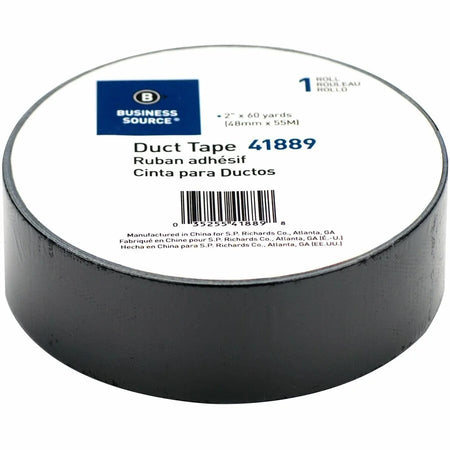 Business Source General-purpose Duct Tape - 60 yd x 2’’ 9 mil - Black - Indoor/Outdoor