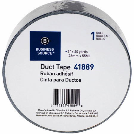 Business Source General-purpose Duct Tape - 60 yd x 2’’ 9 mil - Black - Indoor/Outdoor