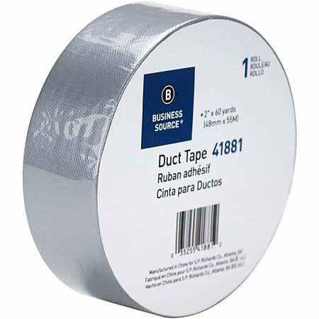 Business Source General-purpose Duct Tape 60 yd Length x 2’’ Width 9 mil Thickness Gray 1 Roll Indoor & Outdoor