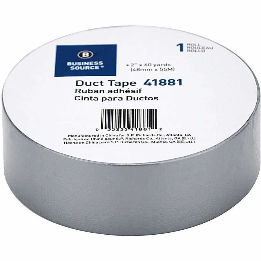 Business Source General-purpose Duct Tape 60 yd Length x 2’’ Width 9 mil Thickness Gray 1 Roll Indoor & Outdoor
