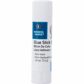 Business Source Glue Stick - 0.26 oz - White - 30 / Box - Sticks