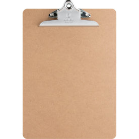 Business Source Hardboard Clipboard: Standard 9’’x12.5’’ - Brown - 1 Each - Clipboards
