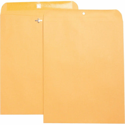 Business Source Heavy-duty Clasp Envelopes - #105 - 11.5’’ x 14.5’’ - 28 lb - Brown Kraft - 100/Box