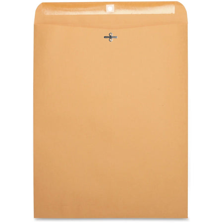 Business Source Heavy-duty Clasp Envelopes - #110 - 12x15.5 - 28 lb - Kraft - 100/Box