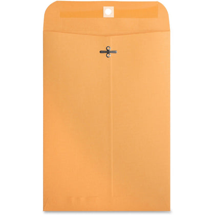 Business Source Heavy-duty Clasp Envelopes - #75 - 7.5’’ x 10.5’’ - 28 lb - Kraft - 100/Box
