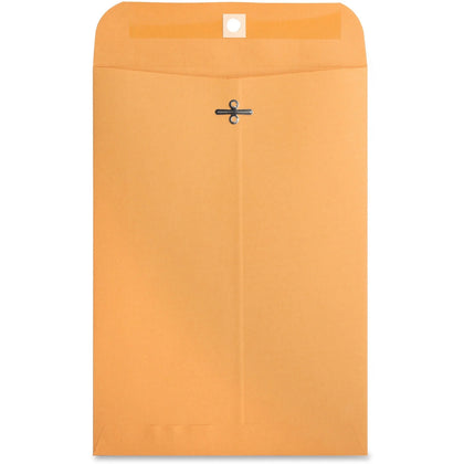 Business Source Heavy-duty Clasp Envelopes - #75 - 7.5’’ x 10.5’’ - 28 lb - Kraft - 100/Box