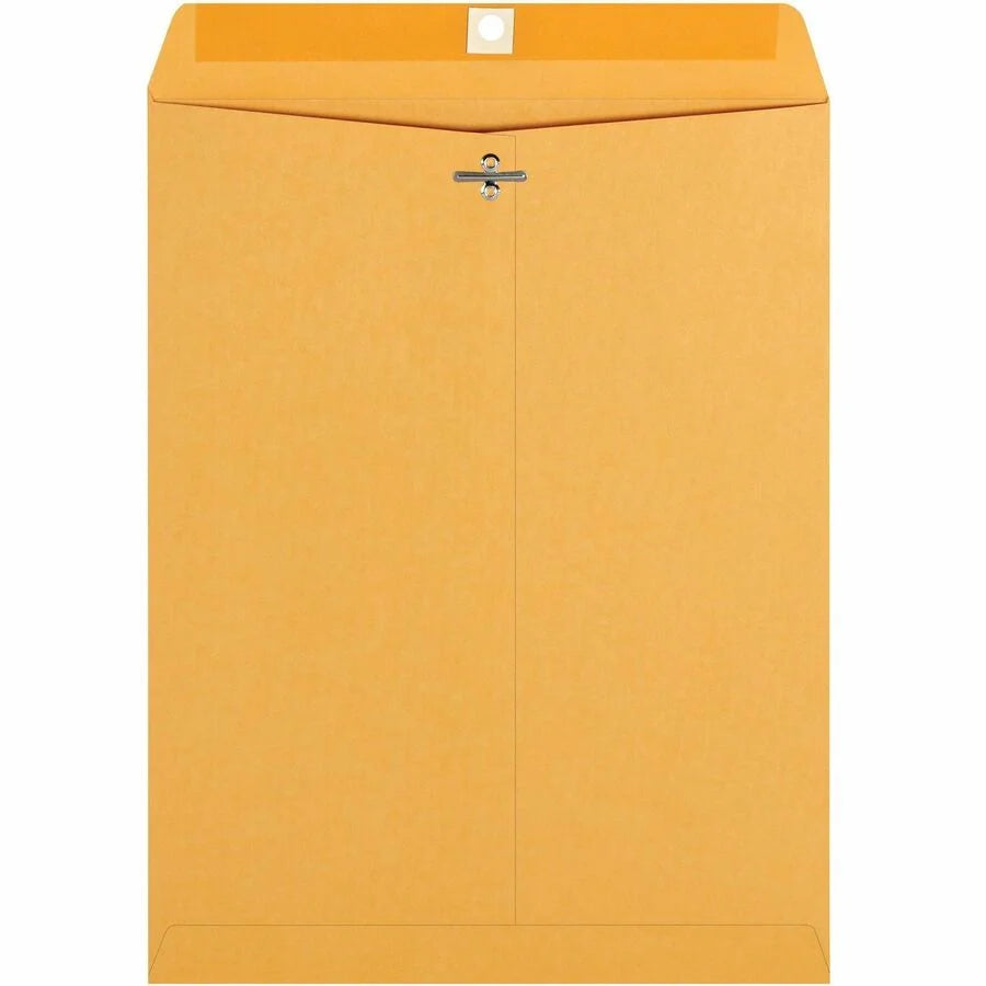Business Source Heavy-duty Clasp Envelopes - #93 - 9.5’’ x 12.5’’ - 28 lb - Kraft - 100/Box
