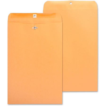 Business Source Heavy-duty Clasp Envelopes - #98 - 10x15 - 28 lb - Kraft - 100/Box