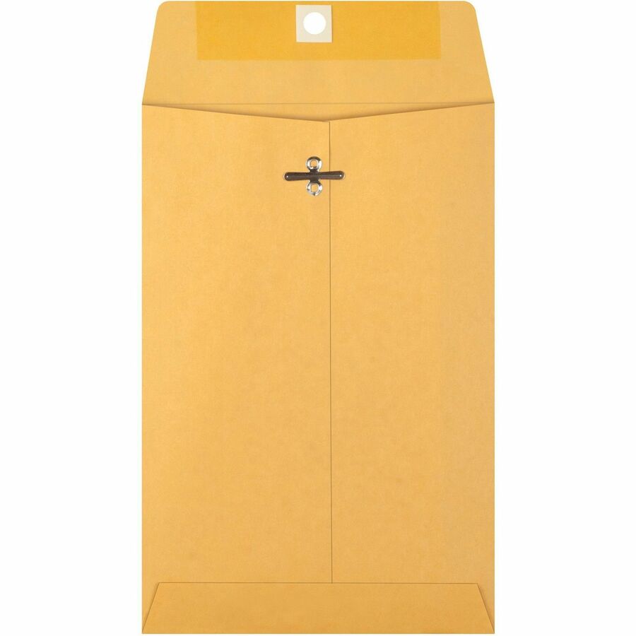 Business Source Heavy-duty Metal Clasp Envelopes - Rear