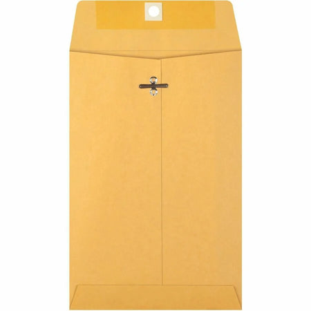 Business Source Heavy-duty Metal Clasp Envelopes - #55 - 6x9 - 28 lb - Kraft - 100/Box