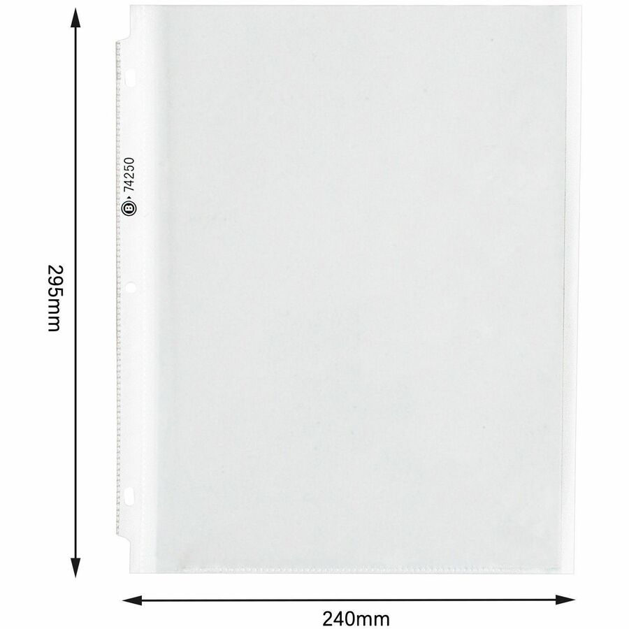 Business Source Heavy-duty Sheet Protectors - Top