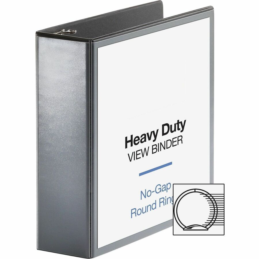 Business Source Heavy-duty View Binder - Alternate-Image3