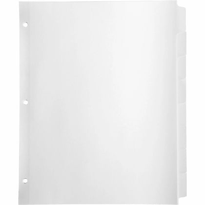 Business Source Indexes: Reinforced Hole Punched Dividers - 8 Write-on Tabs - 100% Recycled - 24/Box - Index Divider