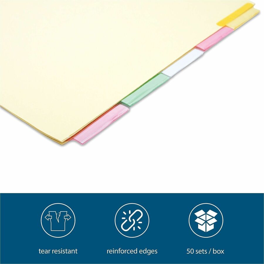 Business Source Insertable Tab Ring Binder Indexes - Alternate-Image1