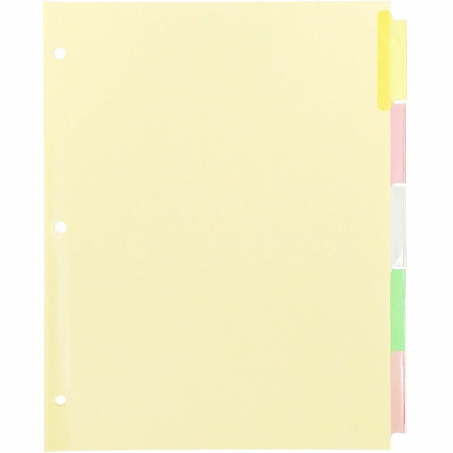 Business Source Insertable Tab Ring Binder Indexes - Front