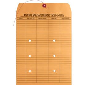 Business Source Inter-Department Envelopes - 10x13 - 28 lb - Kraft - 100/Box - Interdepartmental