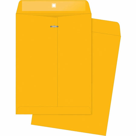 Business Source Kraft Envelopes: #97 10’’x13’’ 32 lb Brown - Clasp Envelopes