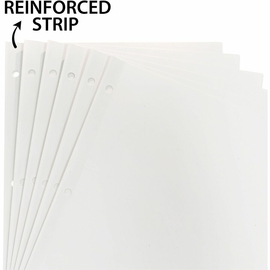 Business Source Laminated Write-On Tab Indexes - Front